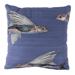 MOOOIEmbroideredFlyingCoralFishDecoratiekussen