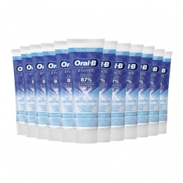 12xOral-BTandpasta3DWhiteArcticFresh75ml