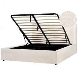 Beliani-MOISSAC-Tweepersoonsbed-Gebrokenwit-160x200cm-Polyester