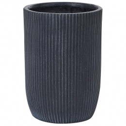 Beliani-EANTIO-Bloempot-25x25x38cm-Zwart-Kleivezels