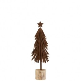 J-LinedecoratiekerstboomOpVoetSter-fluweelhout-bruin-small