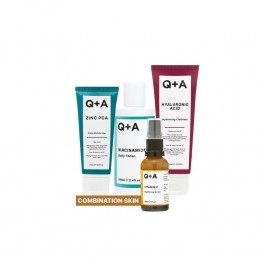 QACombinationSkin-Reinigingsgel1x125mlToner1x100mlGezichtsserum1x30mlMoisturiser1x75ml-Pakket