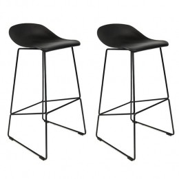 Livin24BarkrukEllenzwartScandinavischdesign76cm-Barkrukken