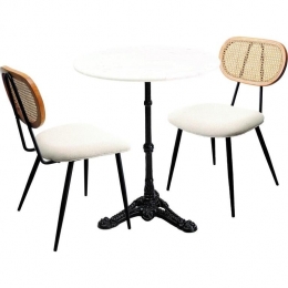 KareDesignBistroRosalitafelen2stoelen-wit