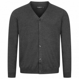 RUSSELLKnitCardiganHerenCardigan0R715M0-Houtskool-Mergel