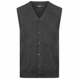 RUSSELLHerenCardiganVest0R719M0-Houtskool-Mergel