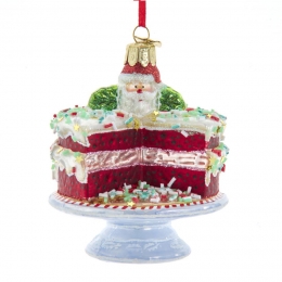 GlasNGroodfluwelentaartmetstandaard8cmornamentKurtSAdler-Kurtsadler