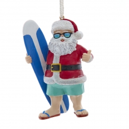 ResinstrandsurferSanta95cmornamentKurtSAdler-Kurtsadler