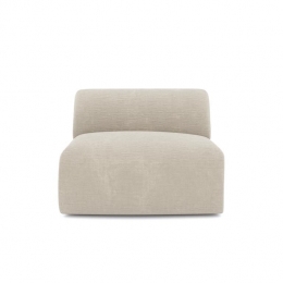 Fluwelenfauteuilmetbeigepatroonzonderarmen