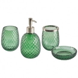 Beliani-CANOA-Badkamerset-Groen-Glas