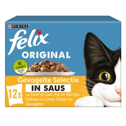 4xFelixOriginalGevogelteSelectieinSaus12x85gr
