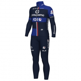 GROUPAMA-FDJ2025Setwinterfietsjacklangekoersbroekset2artikelen
