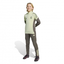 adidasRealMadridTrainingspak14-Zip2025-2026KidsLichtgroenGrijs