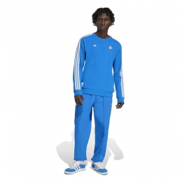 adidasRealMadridTerraceIconsCrewTrainingspakBlauwWit