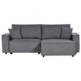 Beliani-KARILA-Hoekbankmetslaapfunctie-Donkergrijs-Links-Polyester