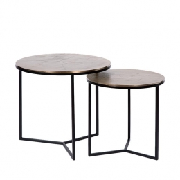 AtmoozBijzettafelSetvan2Thor-MetaalRond-Zwart-5040