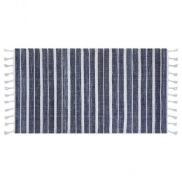 Beliani-BADEMLI-Vloerkleed-Donkerblauw-80x150cm-Synthetisch