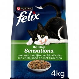 4xFelixKattenvoerInhomeSensations4kg