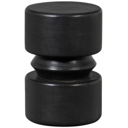 WOOODTuveBijzettafel-Hout-BruinZwart-45x30x30