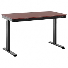 Beliani-KENLY-Verstelbaarbureau-Donkerehoutkleur-120cm-Vezelplaat