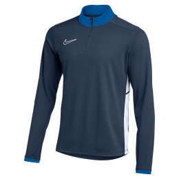 NikeAcademy25Trainingstrui14-ZipKidsDonkerblauwBlauwWit