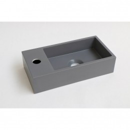 OUTLETINKVersusFonteinQuartzMetKraangatLinksGrijs36x18x9cm