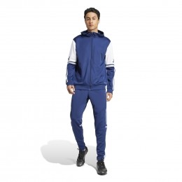 adidasSquadra25HoodedTrainingspakFull-ZipDonkerblauwWit