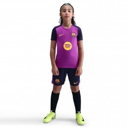 NikeFCBarcelonaStrikeTrainingsshirt2025-2026KidsFelpaarsDonkerblauwGoud