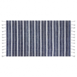 Beliani-BADEMLI-Vloerkleed-Donkerblauw-80x150cm-Synthetisch