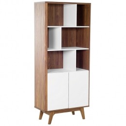 Beliani-COLUMBUS-Boekenkast-Wit-MDF