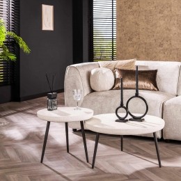 LifestyleFurnRondeSalontafelTocaraMarmercomposietSetvan2stuks-Marmercomposiet