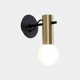 LEDS-C4NudewandlampE27matgoudzwart