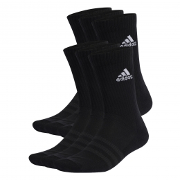adidasGevoerdeSokken6PaarZwartWit