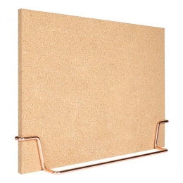 QUVIOStaandememokurkbordmetprikkersenhouderinrosgoud