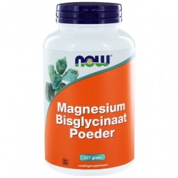 GratisVerzendingNOWMagnesiumBisglycinaatPoeder227gr