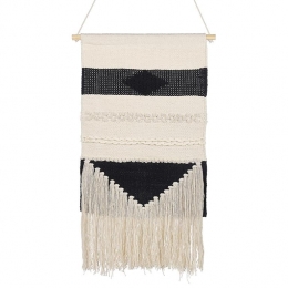 Beliani-DASKA-Wanddecoratie-Lichtbeige-Katoen