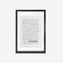 vtwonenFotolijstZwart-A4-formaat