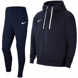 NikePark20FleeceFull-ZipTrainingspakDonkerblauw