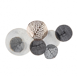 Beliani-RHODIUM-Wanddecoratie-Wit-Metaal