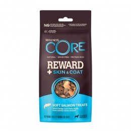 8xWellnessCoreRewardTreatsSalmonSkinCoat170gr