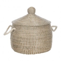 Beliani-MYTHO-Opbergmand-Lichtbruin-Zeegras