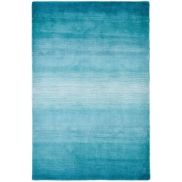 ThekoTapijtmetkleurverloopWoolComfort140x200cm-Turquoise