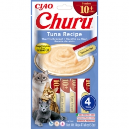 CiaoChuruPureeSenior10KattensnackTuna4x14gr