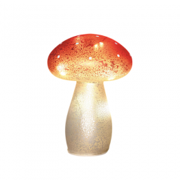 Paddenstoelglasledopbatterijmettimerh21cmwitmetrodestippenAnnasCollection-Annascollection