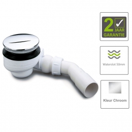 BWSTurboDouchebaksifon90mmChroom