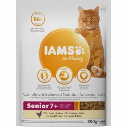 IamsKatSeniorKip800gr