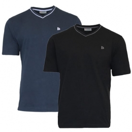 DonnayDonnayHeren-2-Pack-T-ShirtJason-DonkerblauwampZwart