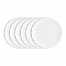 vtwonenOntbijtborden-Serviesset-Wit-Bordensetvan6-20cm