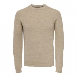 OnlySonsDennis12StructuurRaglanCrewNeckKnit