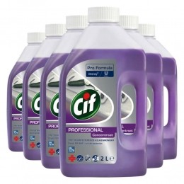 6xCifProfessional2-in-1DesinfecterendeKeukenreinigerProFormula2liter